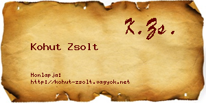 Kohut Zsolt névjegykártya
